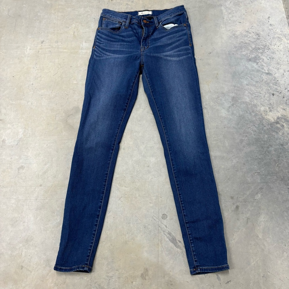 Madewell Women's Skinny Jeans - Dark Blue